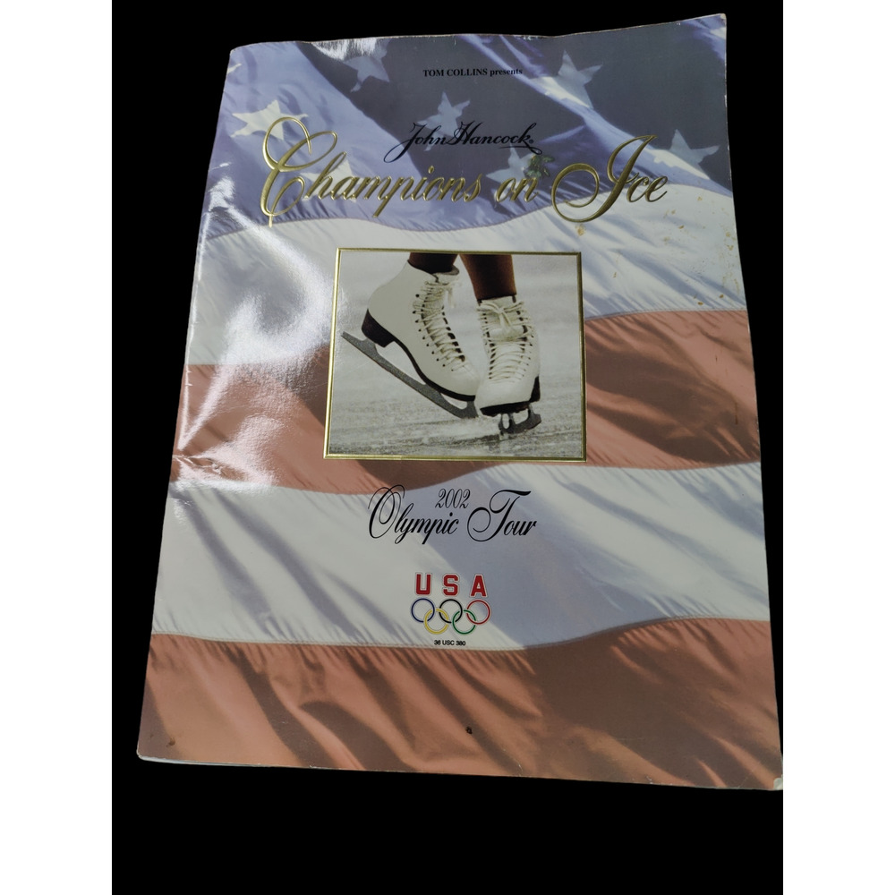 2002 Olympic Tour Champions on Ice tour book autographed